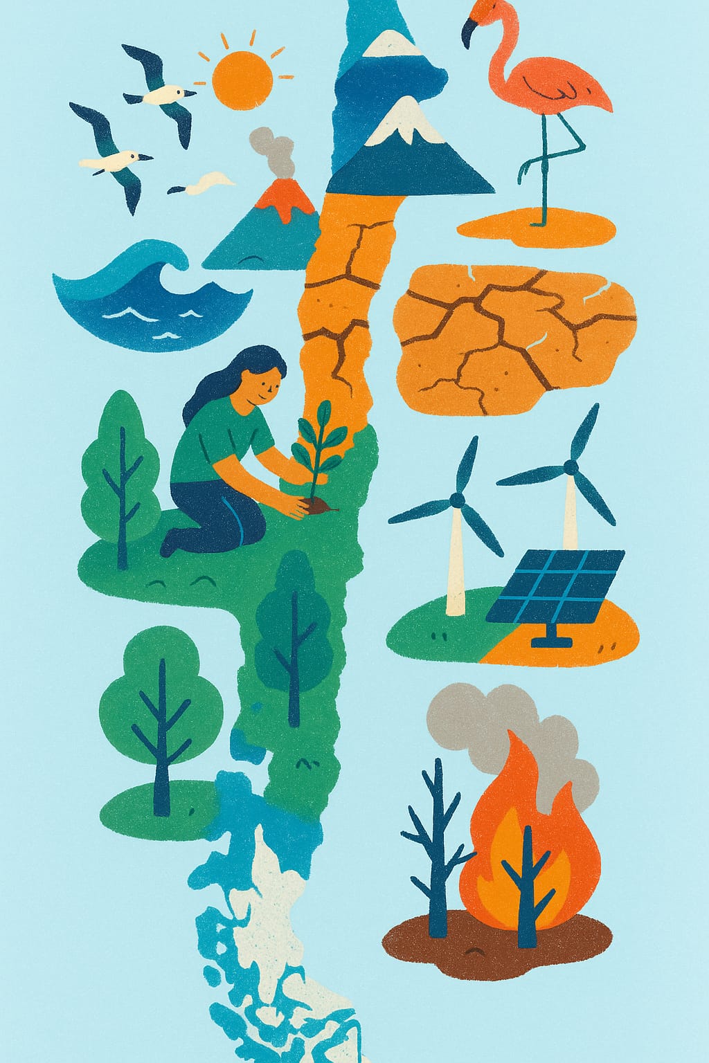 Ilustración Mapa de Chile